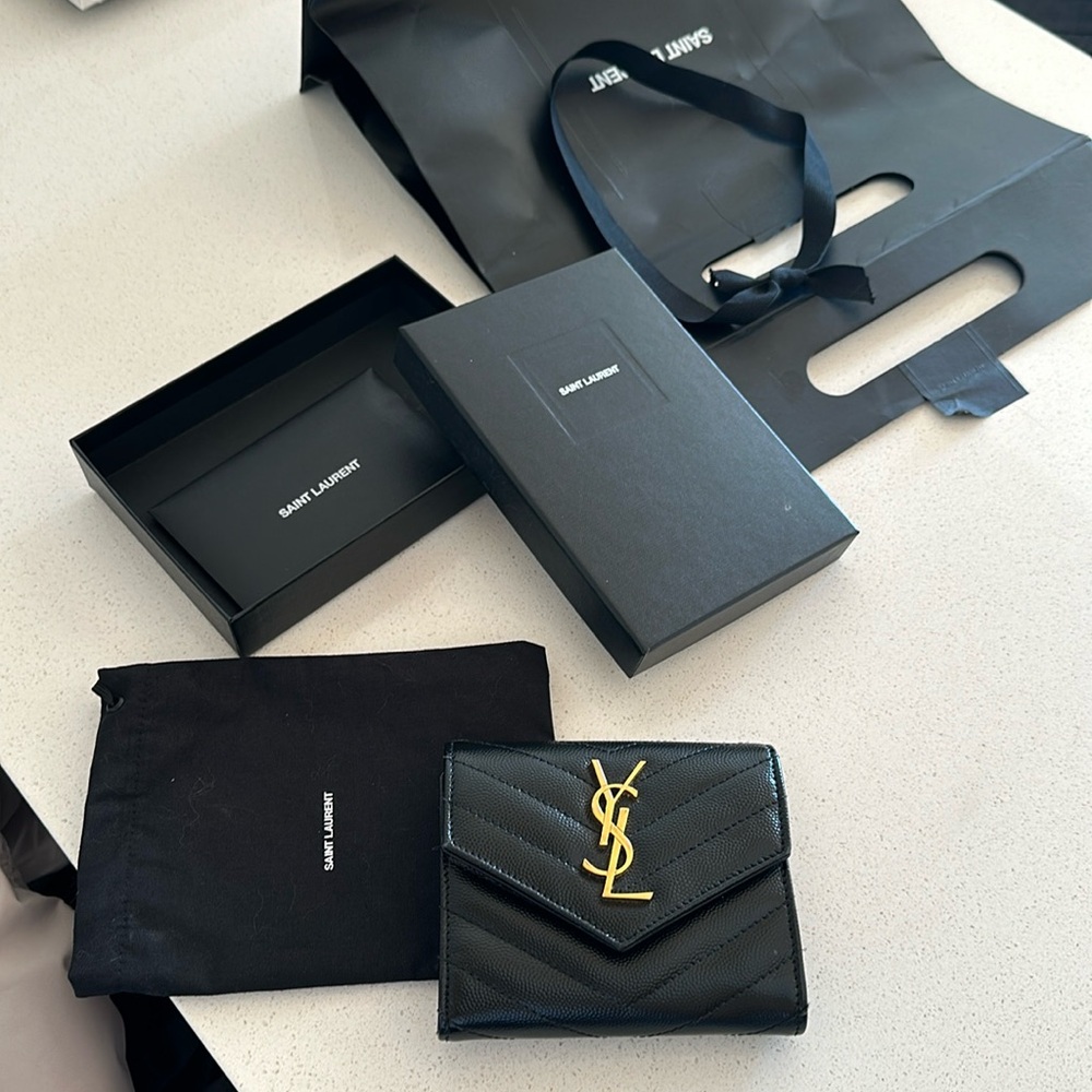 YSL Cassandra Wallet Authentic With Packaging